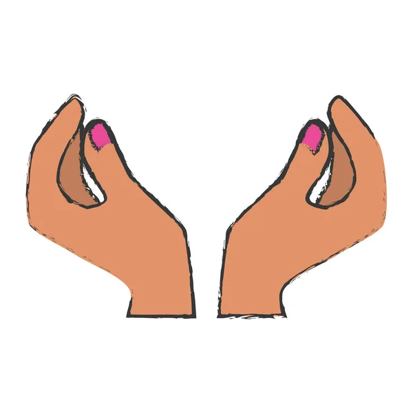 Hand pictogram afbeelding — Stockvector