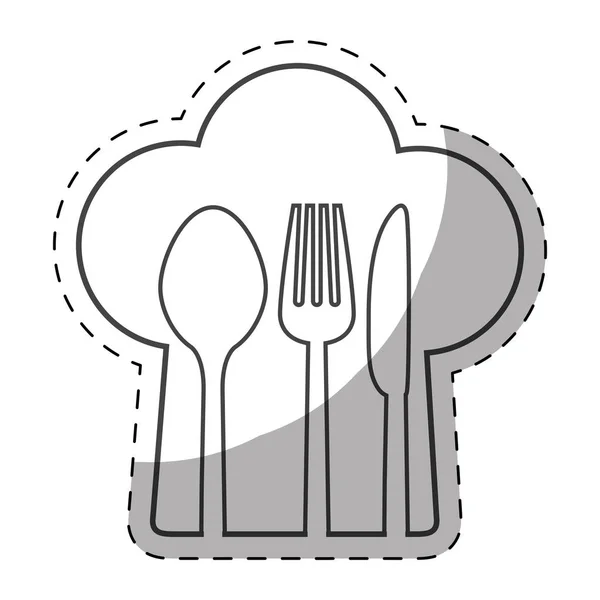 Restaurante imagem emblema — Vetor de Stock