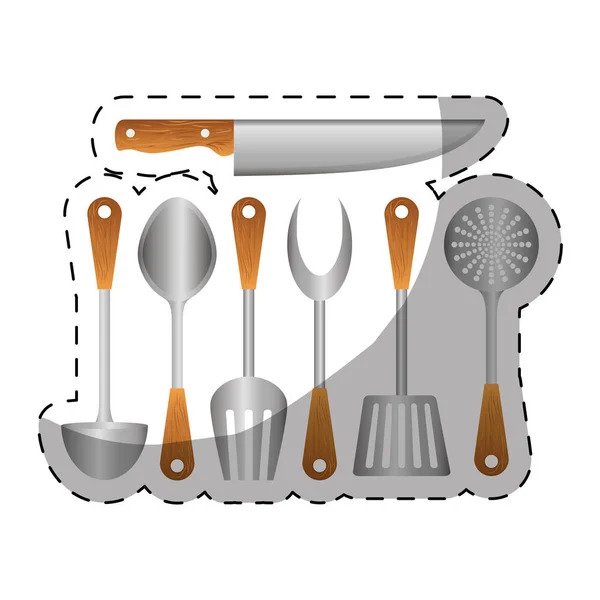 Cocina suministros icono imagen — Archivo Imágenes Vectoriales
