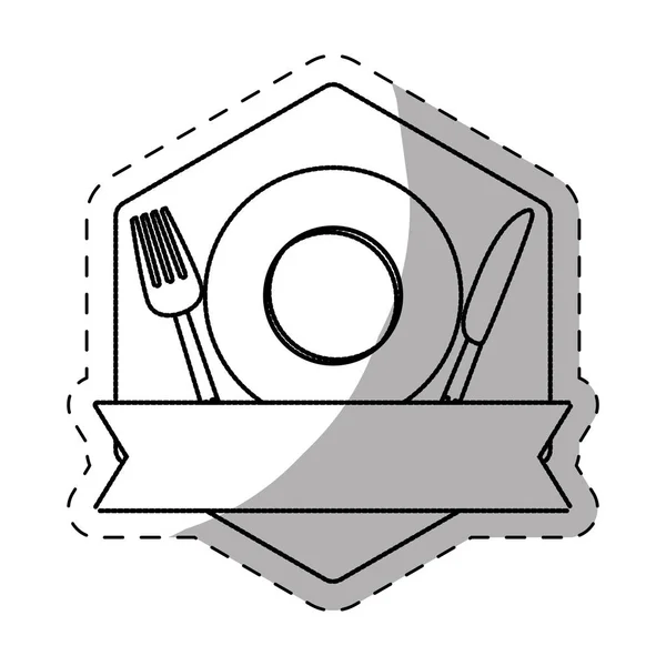 Restaurante imagem emblema —  Vetores de Stock
