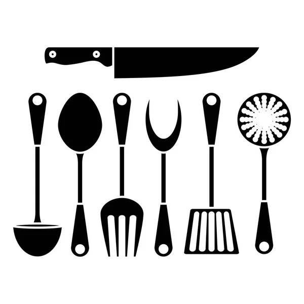 Küche liefert Symbolbild — Stockvektor