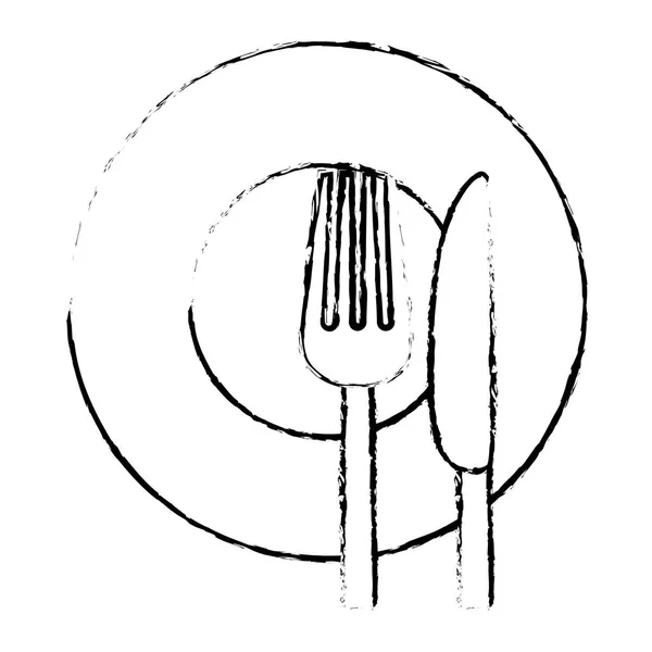 Imagine pictogramă tacâmuri — Vector de stoc