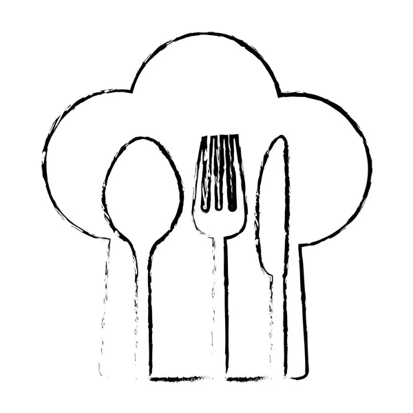 Restaurant imagine emblemă abstractă — Vector de stoc