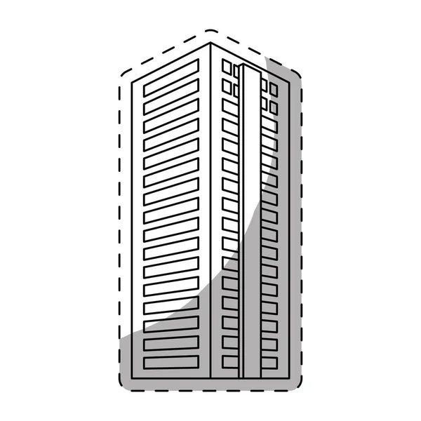 都市の建物のアイコンの画像 — ストックベクタ