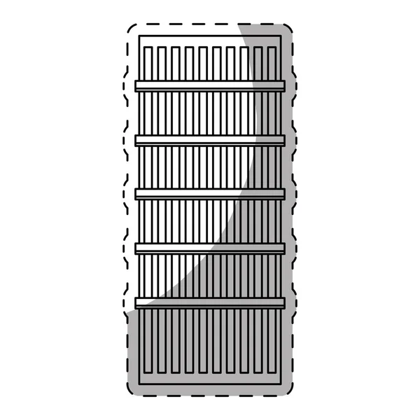 Clădire oraș icoană imagine — Vector de stoc