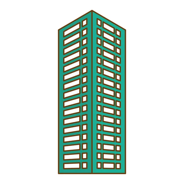 Miasto budynek obraz ikony — Wektor stockowy