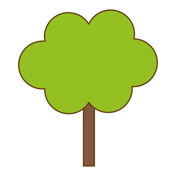 Yhden puun ikoni kuva — vektorikuva
