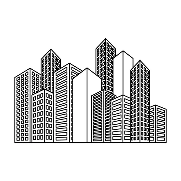 City building icon image — Stock Vector