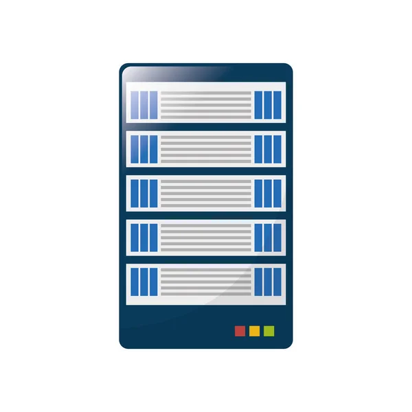 Imagem de ícones relacionados a web hosting ou data center — Vetor de Stock