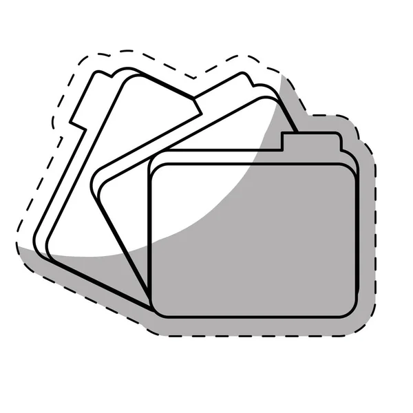 Obrázek ikony složky souborů — Stockový vektor