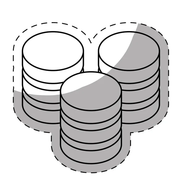 Web hosting lub centrum danych związanych z obrazu ikony — Wektor stockowy