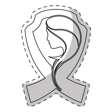 Kontur meme kanseri pruva kadınla