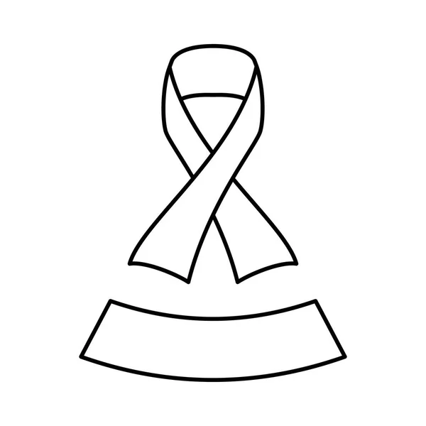 Figure Ruban signal de cancer du sein — Image vectorielle
