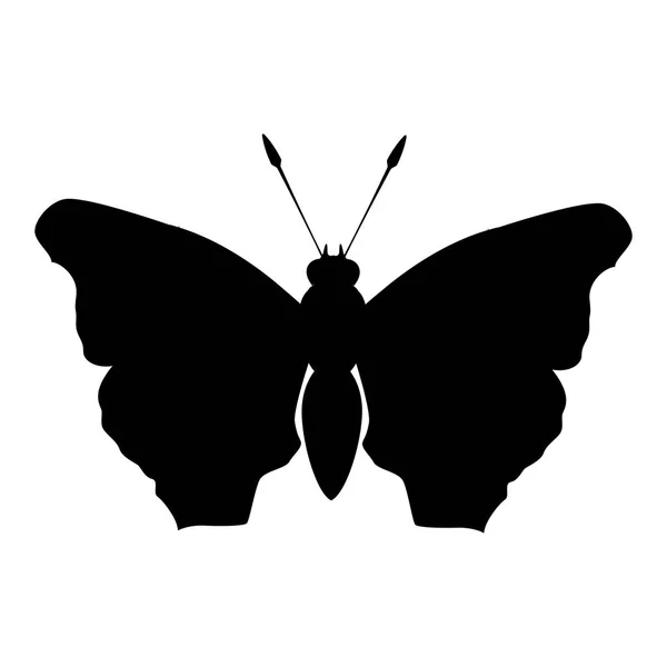 Černý motýl feministické obrany design — Stockový vektor