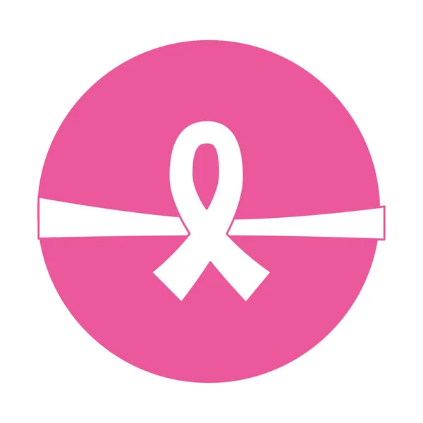 Emblém prsu rakovina obrany obrázek — Stockový vektor