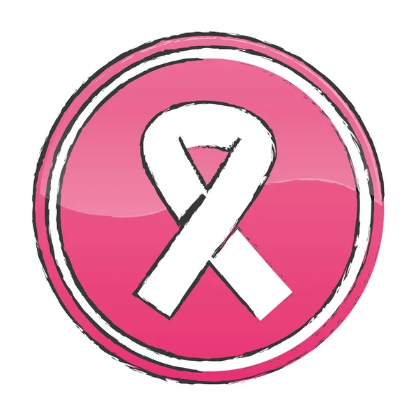 Färgsignalen breast cancer ribon — Stock vektor