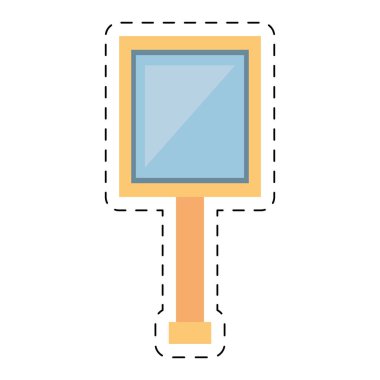 yol şarkı kurulu boş geometrik kesik çizgi