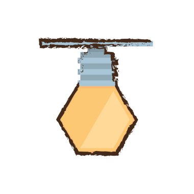 Ampul Işık elektrik simge Renk eskiz