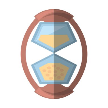 kum saati zaman cam ahşap gölge