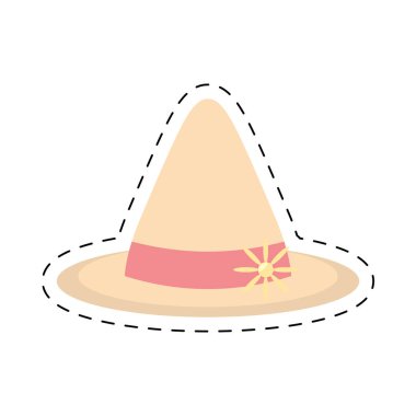 kadın şapka plaj seyahat hattı kes