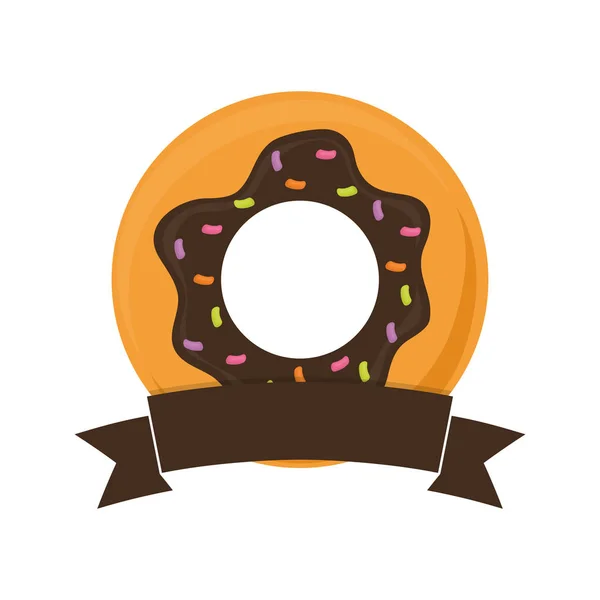 Délicieux dessert beignet — Image vectorielle
