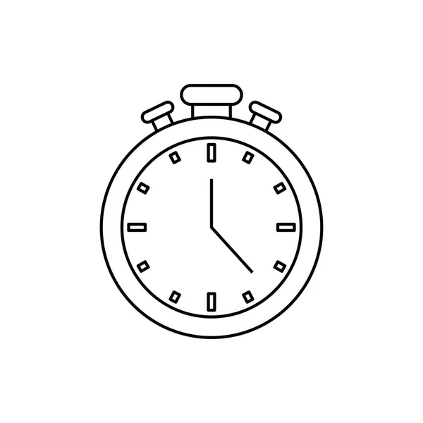 Horloge de minuterie isolée — Image vectorielle