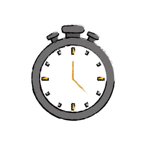 Horloge de minuterie isolée — Image vectorielle