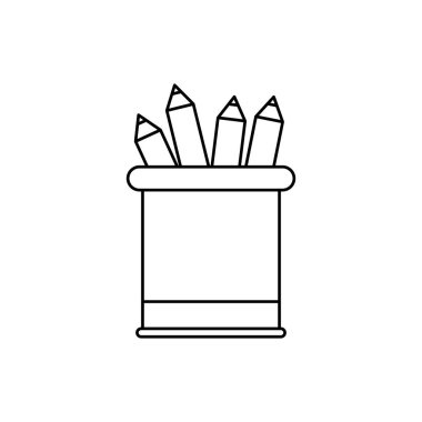 Vazoyu renkli kalemler