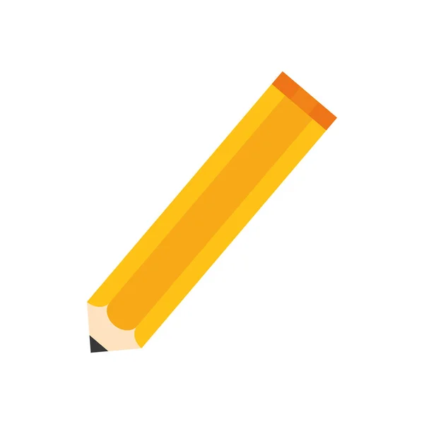 Wooden pencil isolated — Stock Vector