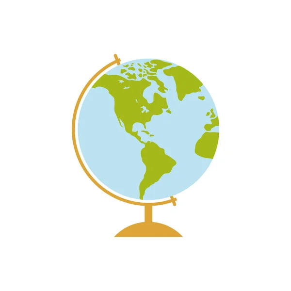 Monde scolaire globe — Image vectorielle