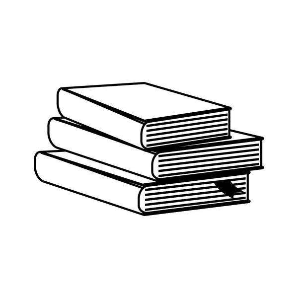 Libros biblioteca educación — Vector de stock