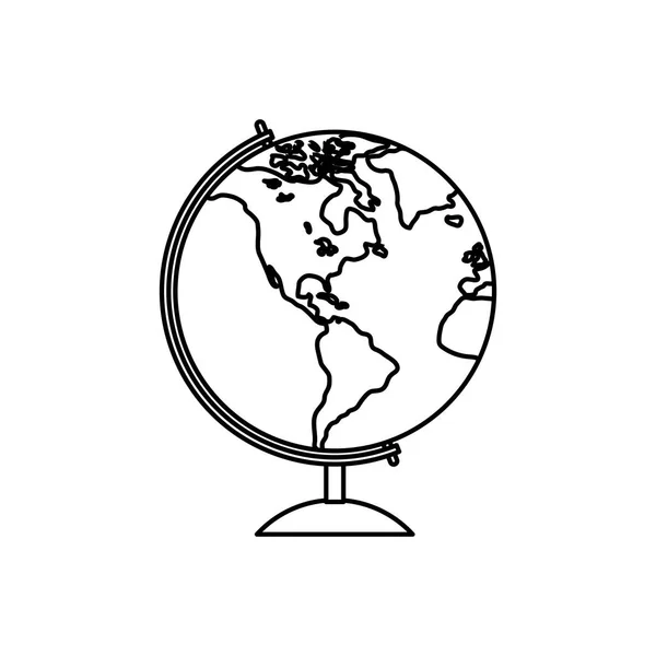 School world globe — Stock Vector