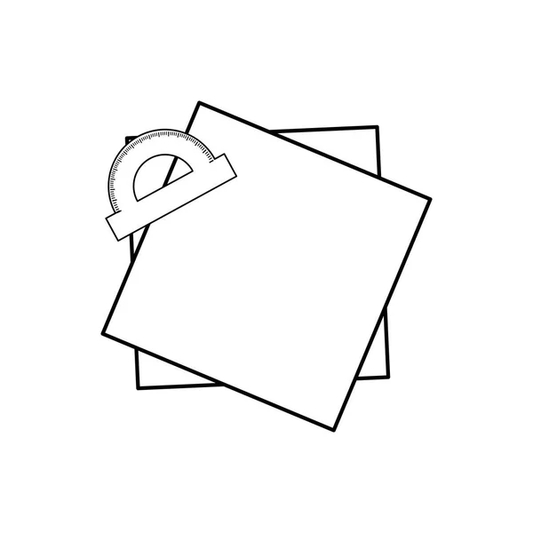 Protracteur angle mètre — Image vectorielle