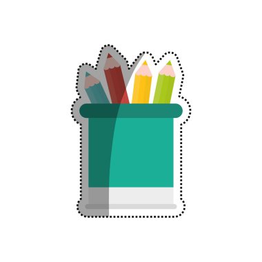 Vazoyu renkli kalemler