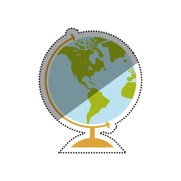 Escola mundo globo —  Vetores de Stock