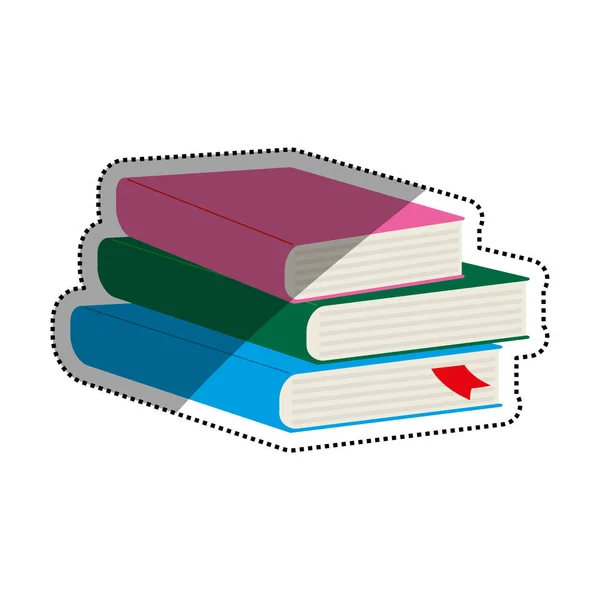 Livros biblioteca educação — Vetor de Stock