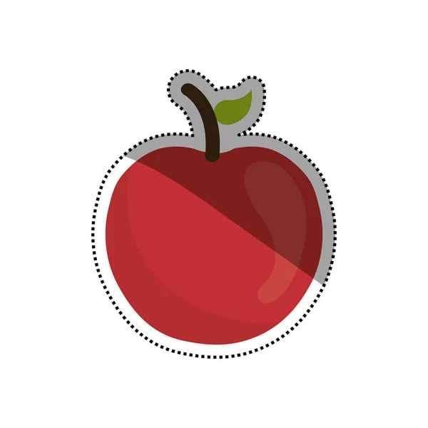 Sappige apple fruit — Stockvector