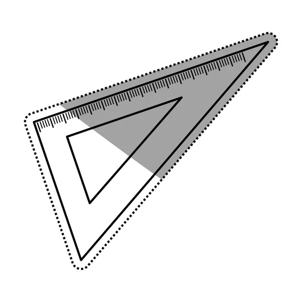 Quadratisches Lineal setzen — Stockvektor