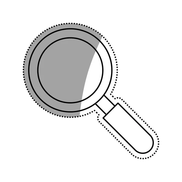 Magnifying glass lupe — Stock Vector