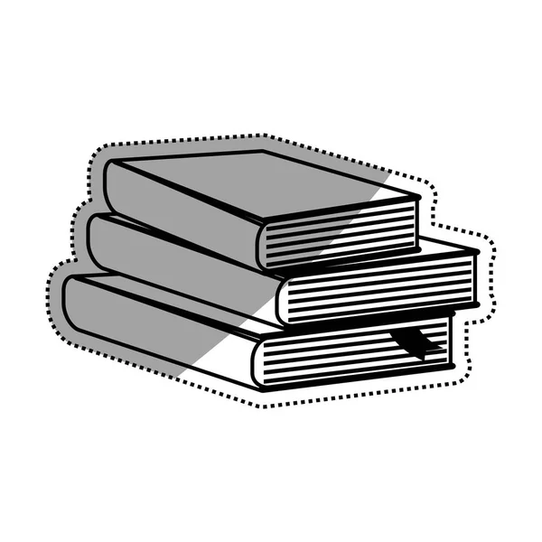 Libri biblioteca istruzione — Vettoriale Stock