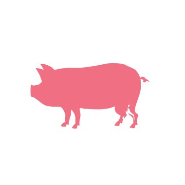 Domuz eti siluet yemek