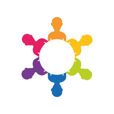 Ekip çalışması insanlar siluet