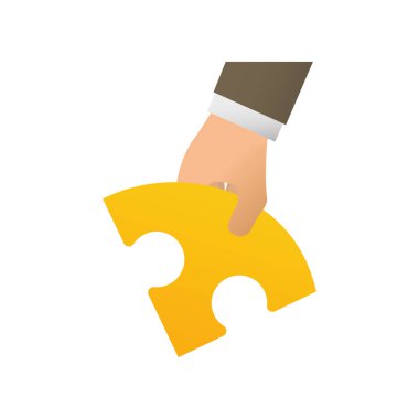 Bir bulmacayı tutan el