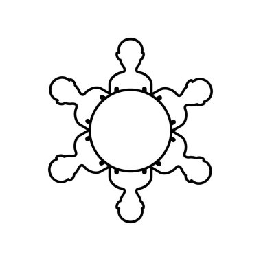 Ekip çalışması insanlar siluet