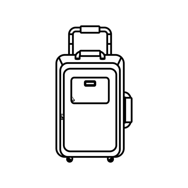 Utazási bőrönd elszigetelt — Stock Vector