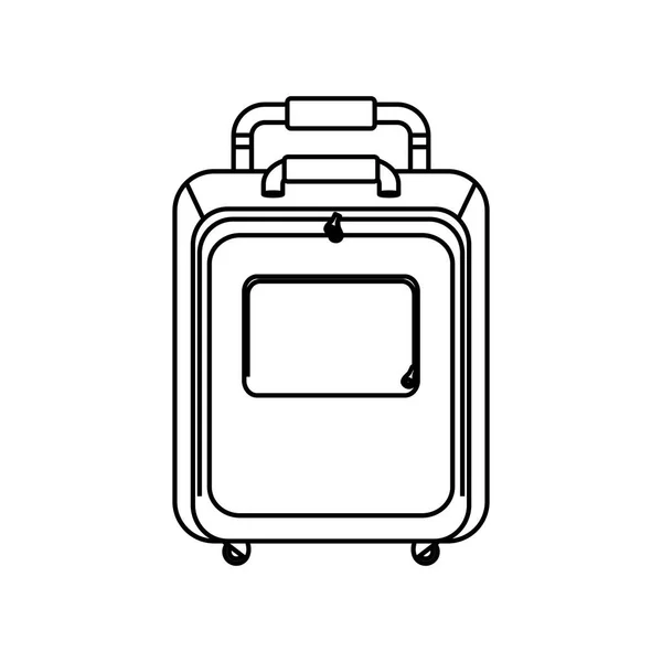 Valise de voyage isolée — Image vectorielle