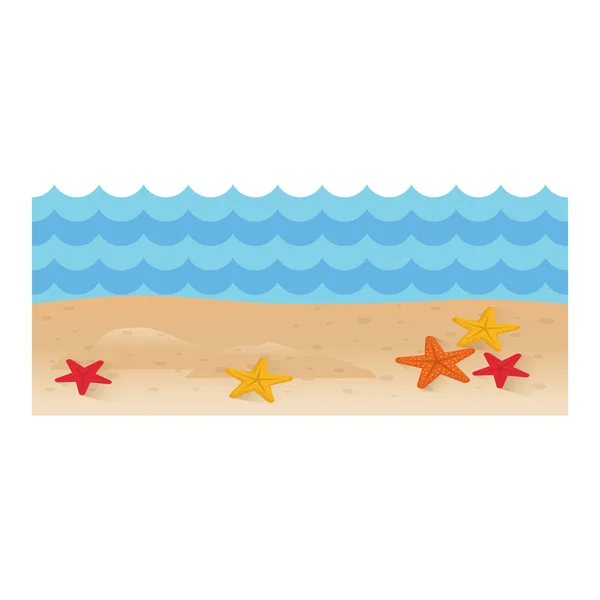 海滩暑假 — 图库矢量图片