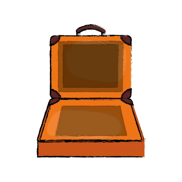 Travel suitcase isolated — Stock Vector