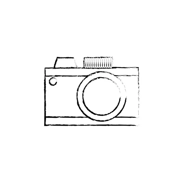 Fotocamera fotografica vintage — Vettoriale Stock