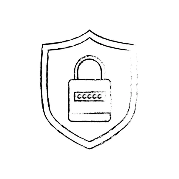 Système de sécurité technologique — Image vectorielle